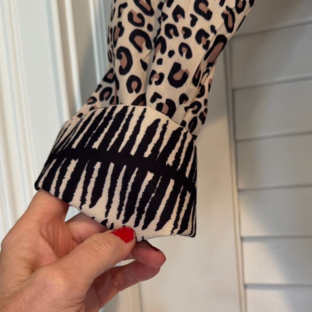 Gretchen Scott Designs Animal Print Long Sleeve Dress - Picture 4 of 8